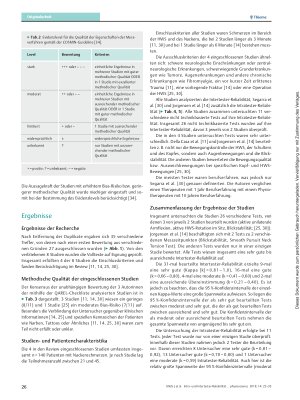 Vorschauseite 5: Intraund Intertester-Reliabilität klinischer Tests zur Untersuchung der Bewegungskontrolle bei Patienten mit Nackenschmerzen