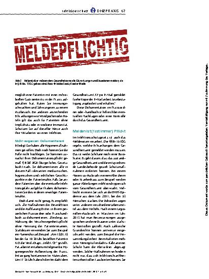 Vorschauseite 4: Vom Verdacht bis zur Meldung