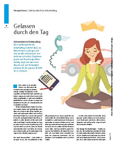 Vorschauseite 1: Achtsamkeit im Arbeitsalltag – Gelassen durch den Tag