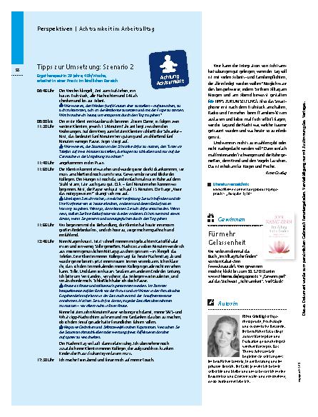 Vorschauseite 3: Achtsamkeit im Arbeitsalltag – Gelassen durch den Tag