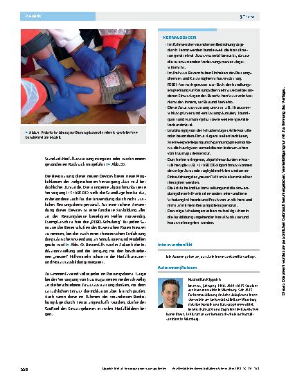 Vorschauseite 6: Versorgung von Traumapatienten mit dem „REBEL“-Set