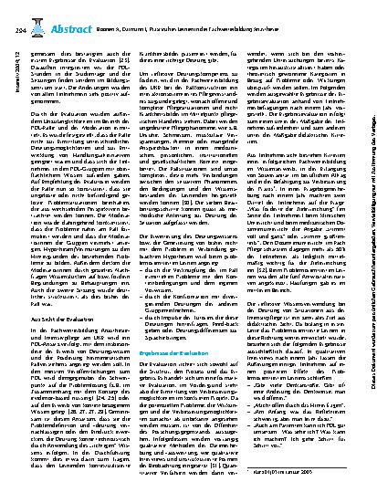 Vorschauseite 5: Praxisnahes Lernen in der Fachweiterbildung Anästhesie- und Intensivpflege