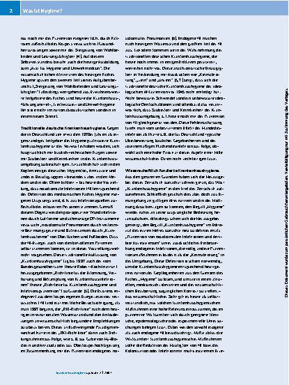 Vorschauseite 2: Was ist Hygiene?