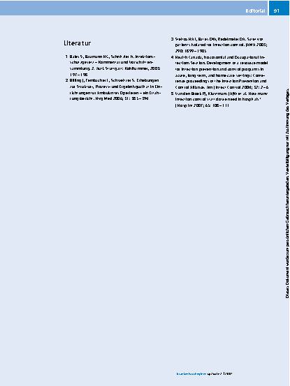 Vorschauseite 3: Infektionsprävention oder Hygiene?