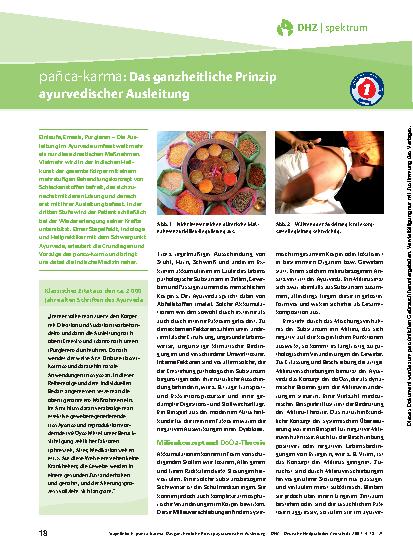 Vorschauseite 1: pañca-karma: Das ganzheitliche Prinzip ayurvedischer Ausleitung