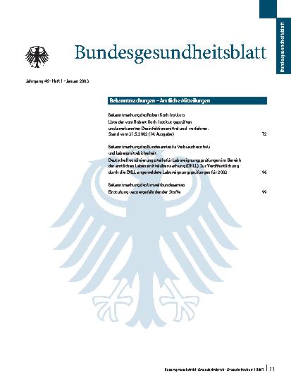 Vorschauseite 1: Bekanntmachungen – Amtliche Mitteilungen