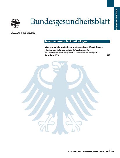 Vorschauseite 1: Bekanntmachungen – Amtliche Mitteilungen