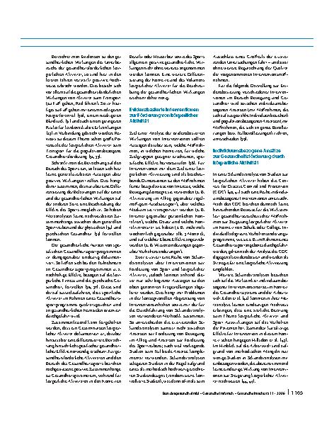 Vorschauseite 4: Sport oder körperliche Aktivität im Alltag?