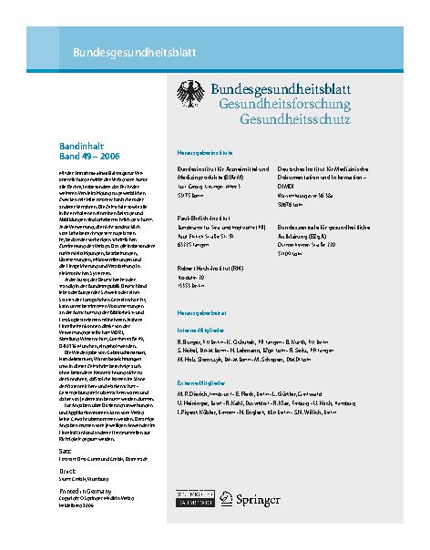 Vorschauseite 1: Bandinhalt Band 49 – 2006
