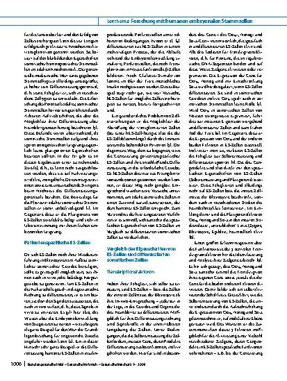 Vorschauseite 2: Durchbruch in der Stammzellforschung?
