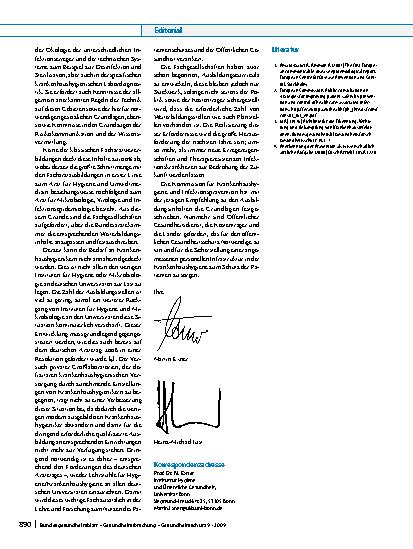 Vorschauseite 2: Personelle und organisatorische Voraussetzung zur Prävention und Kontrolle nosokomialer Infektionen