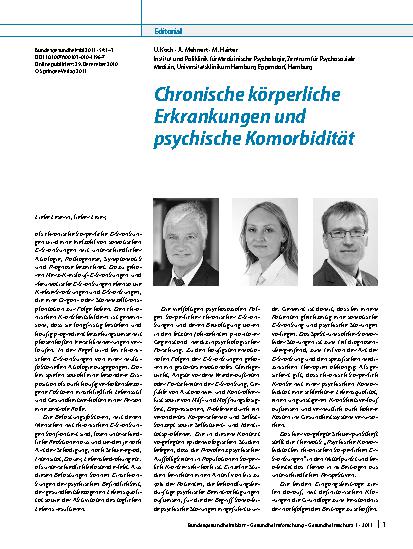 Vorschauseite 1: Chronische körperliche Erkrankungen und psychische Komorbidität