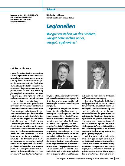 Vorschauseite 1: Legionellen