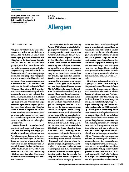 Vorschauseite 1: Allergien
