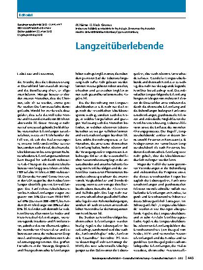 Vorschauseite 1: Langzeitüberlebende
