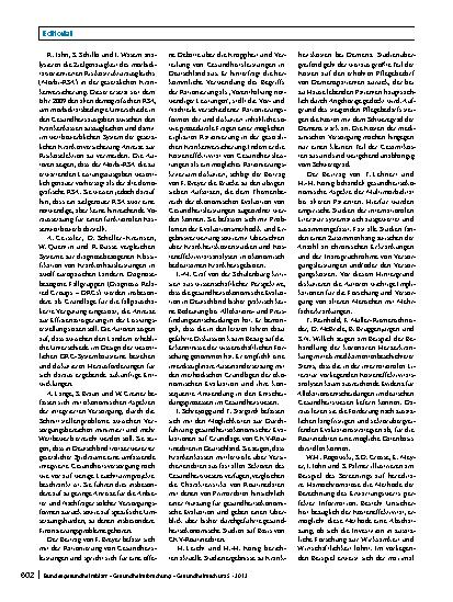 Vorschauseite 2: Perspektiven der Gesundheitsökonomie in Deutschland