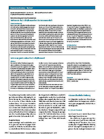 Vorschauseite 3: Richtwerte für 2-Ethylhexanol in der Innenraumluft