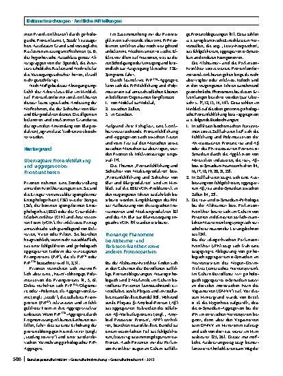 Vorschauseite 2: Sicherheit von Blut und Blutprodukten angesichts aktueller Berichte über die Übertragbarkeit der Alzheimer-Krankheit im Tierexperiment. Erläuterung zur Stellungnahme
