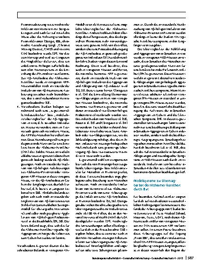 Vorschauseite 3: Sicherheit von Blut und Blutprodukten angesichts aktueller Berichte über die Übertragbarkeit der Alzheimer-Krankheit im Tierexperiment. Erläuterung zur Stellungnahme