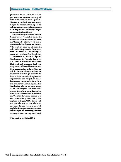 Vorschauseite 4: Falldefinitionen zur Übermittlung von Erkrankungsund Todesfällen sowie von Erregernachweisen von Mumps, Pertussis, Röteln und Varizellen