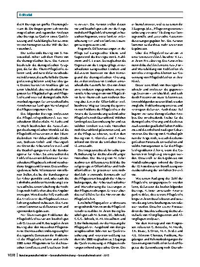Vorschauseite 2: Pflegekräfte in Zeiten des demografischen Wandels