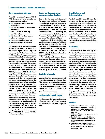 Vorschauseite 3: Festlegung der Daten zu Art und Umfang des Antibiotika-Verbrauchs in Krankenhäusern nach 23 Abs. 4 Satz 2 IfSG