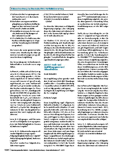 Vorschauseite 4: Gesundheitliche Beurteilung von Materialien und Gegenständen für den Lebensmittelkontakt im Rahmen des Lebensmittelund Futtermittelgesetzbuches