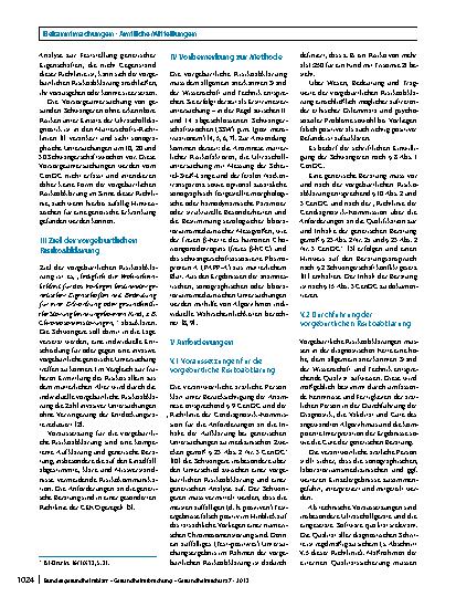 Vorschauseite 2: Richtlinie der Gendiagnostik-Kommission (GEKO) für die Anforderungen an die Durchführung der vorgeburtlichen Risikoabklärung sowie an die insoweit erforderlichen Maßnahmen zur Qua…