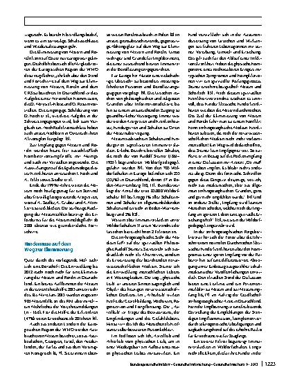 Vorschauseite 2: Die Eliminierung von Masern und Röteln aus Deutschland