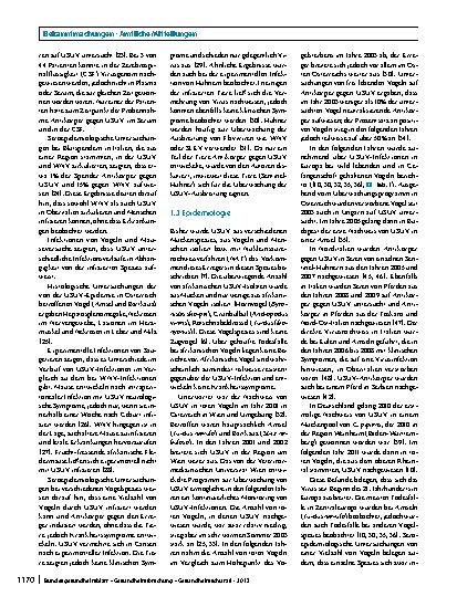 Vorschauseite 3: Usutuvirus