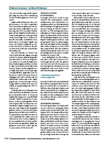 Vorschauseite 5: Usutuvirus