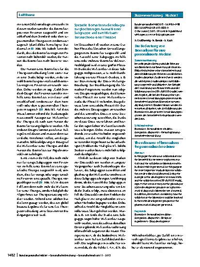 Vorschauseite 3: Die Bedeutung von Biomarkern für eine personalisierte Medizin