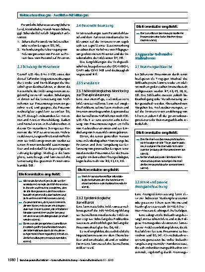 Vorschauseite 3: Prävention der nosokomialen beatmungsassoziierten Pneumonie