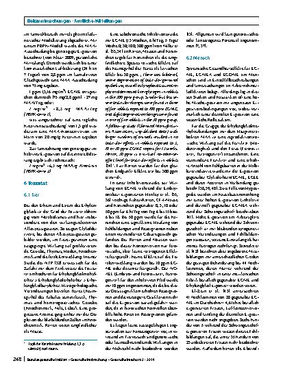 Vorschauseite 5: Bekanntmachung des Umweltbundesamtes: Stoffmonographie für Glykolether, die zu Methoxyessigsäure verstoffwechselt werden – Referenzund Human-Biomonitoring (HBM)-Werte für Methoxye…