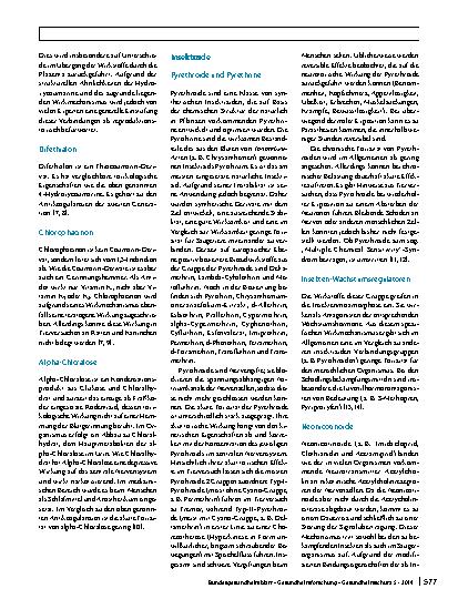 Vorschauseite 4: Gesundheitliche Risiken durch Schädlingsbekämpfungsmittel