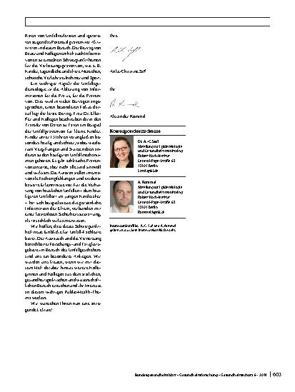 Vorschauseite 3: Vorsicht, Unfallgefahr!