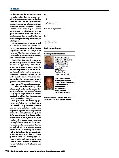 Vorschauseite 2: Volkskrankheit Kopfschmerz