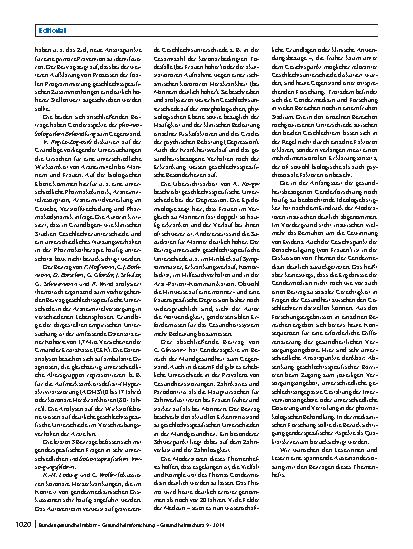 Vorschauseite 2: Gesundheit und Geschlecht