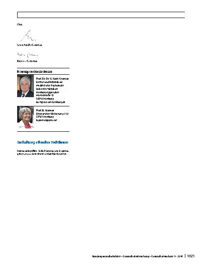 Vorschauseite 3: Gesundheit und Geschlecht