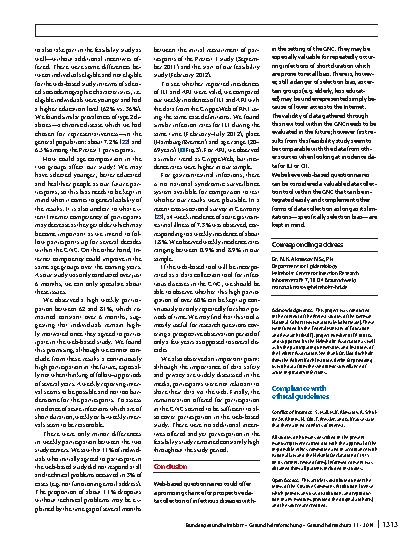 Vorschauseite 6: Web-based questionnaires to capture acute infections in long-term cohorts