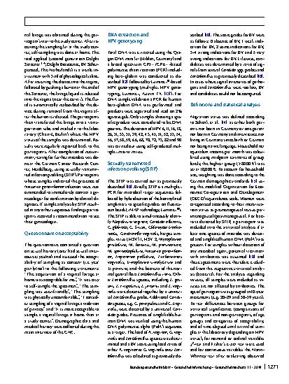Vorschauseite 2: Feasibility and acceptance of cervicovaginal self-sampling within the German National Cohort (Pretest 2)