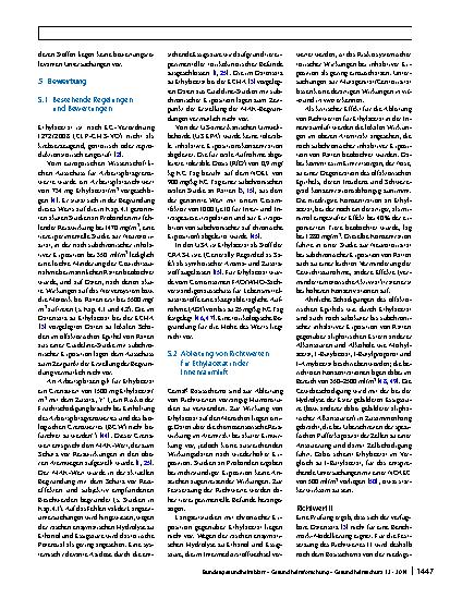 Vorschauseite 6: Richtwerte für Ethylacetat in der Innenraumluft