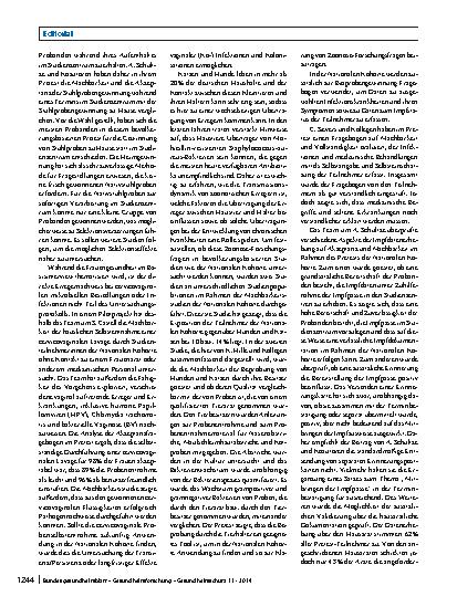 Vorschauseite 2: Nationale Kohorte – die größte Gesundheitsstudie Deutschlands