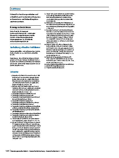 Vorschauseite 4: Biomaterialbanken als Grundlage für die Entwicklung genetisch basierter Präventionskonzepte