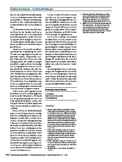 Vorschauseite 2: Mitteilung der Deutschen Vereinigung zur Bekämpfung der Viruskrankheiten e. V. (DVV) und des Robert Koch-Instituts (RKI) zur Veröffentlichung der aktualisierten Fassung der Leitli…