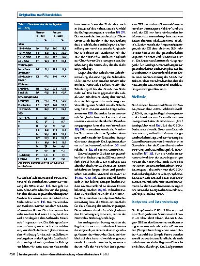 Vorschauseite 2: Messung des subjektiven sozialen Status in der Gesundheitsforschung mit einer deutschen Version der MacArthur Scale
