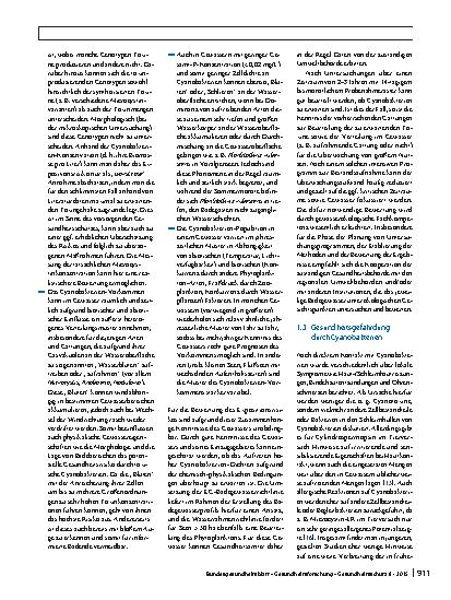 Vorschauseite 4: Empfehlung zum Schutz von Badenden vor Cyanobakterien-Toxinen