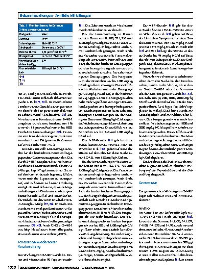 Vorschauseite 4: Stoffmonographie für 2-Mercaptobenzothiazol (2-MBT) und HBM-Werte für 2-MBT im Urin von Erwachsenen und Kindern