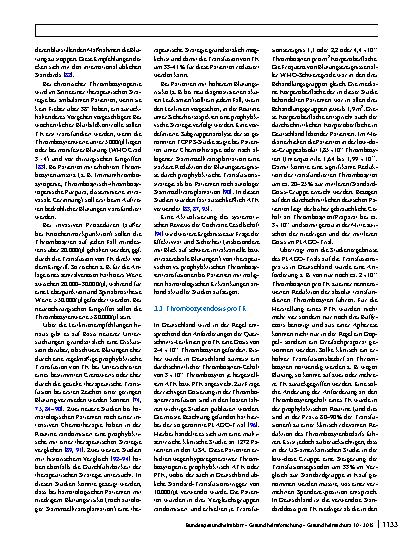 Vorschauseite 5: Wissenschaftliche Erläuterungen zur Stellungnahme „Bewertung von Aphereseund Pool-Thrombozytenkonzentraten“ des AK Blut vom 31. 03. 2015