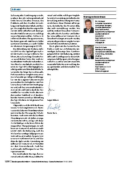 Vorschauseite 2: Sicherheit von Zelltherapeutika/Cell-based medicinal products (CBMP)